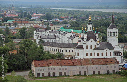 one of many churches in Tobolsk