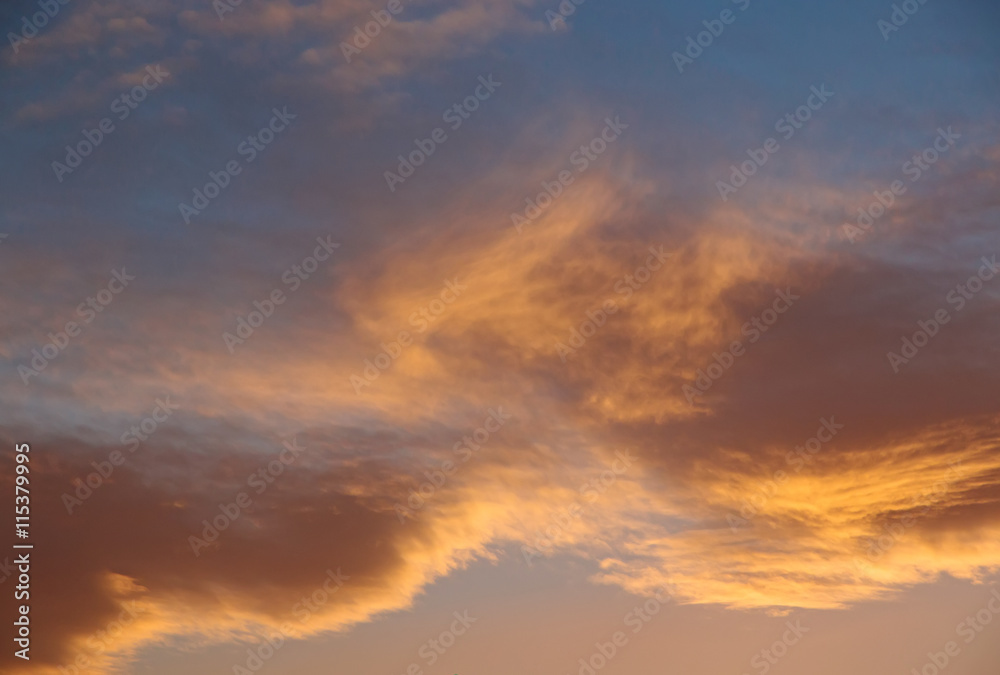 abstract background of defocused blurred flame clouds in the sky abstract background of defocused blurred flame clouds in the sky