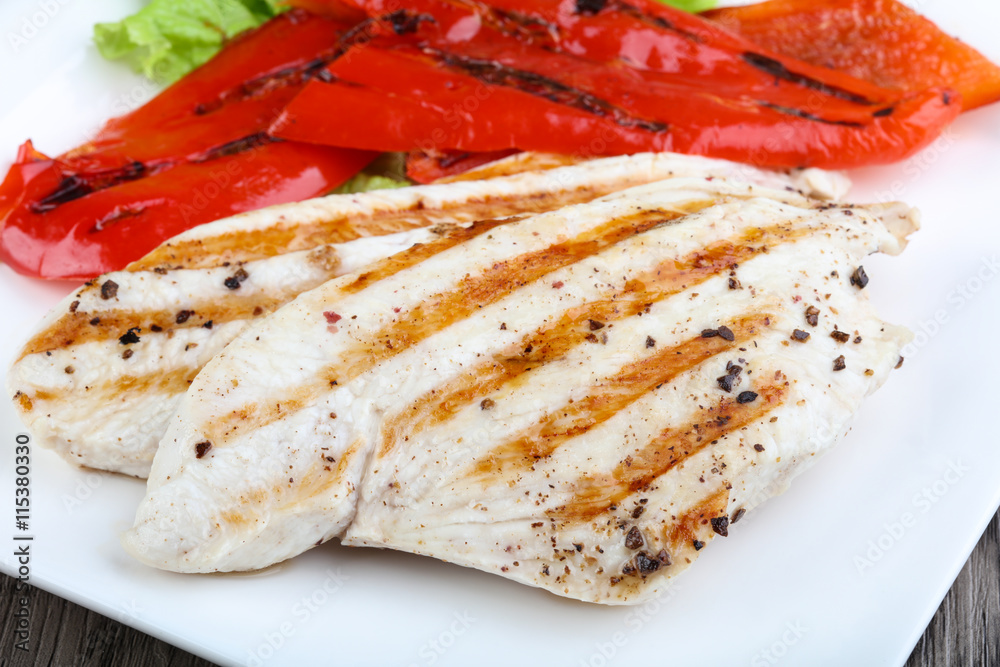 Grilled turkey steak Grilled turkey steak