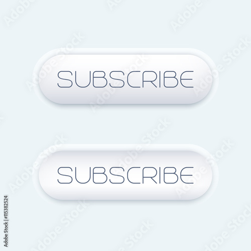 subscribe button for web, modern design