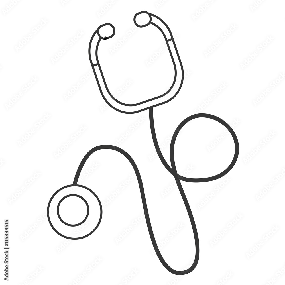 simple flat design stethoscope icon vector illustration simple flat design stethoscope icon vector illustration
