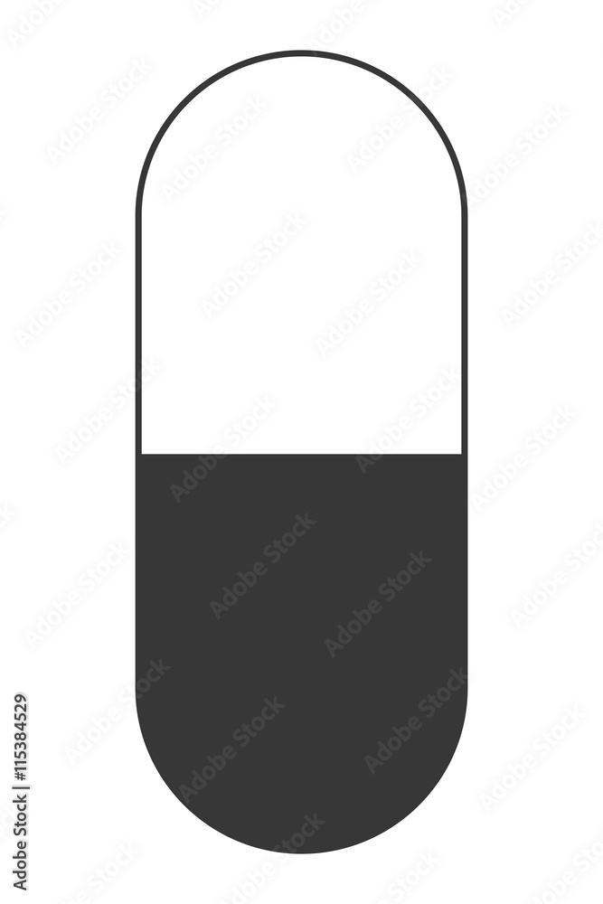 simple flat design medicine capsule icon vector illustration simple flat design medicine capsule icon vector illustration
