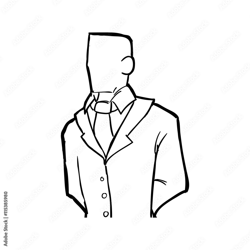 Person and cartoon concept represented by man icon. Isolated and sketch illustration Person and cartoon concept represented by man icon. Isolated and sketch illustration