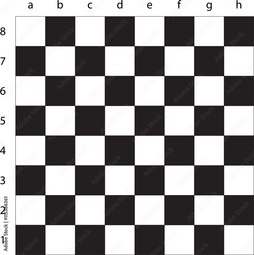 Vector modern empty chess board background. Vector modern empty chess board background.