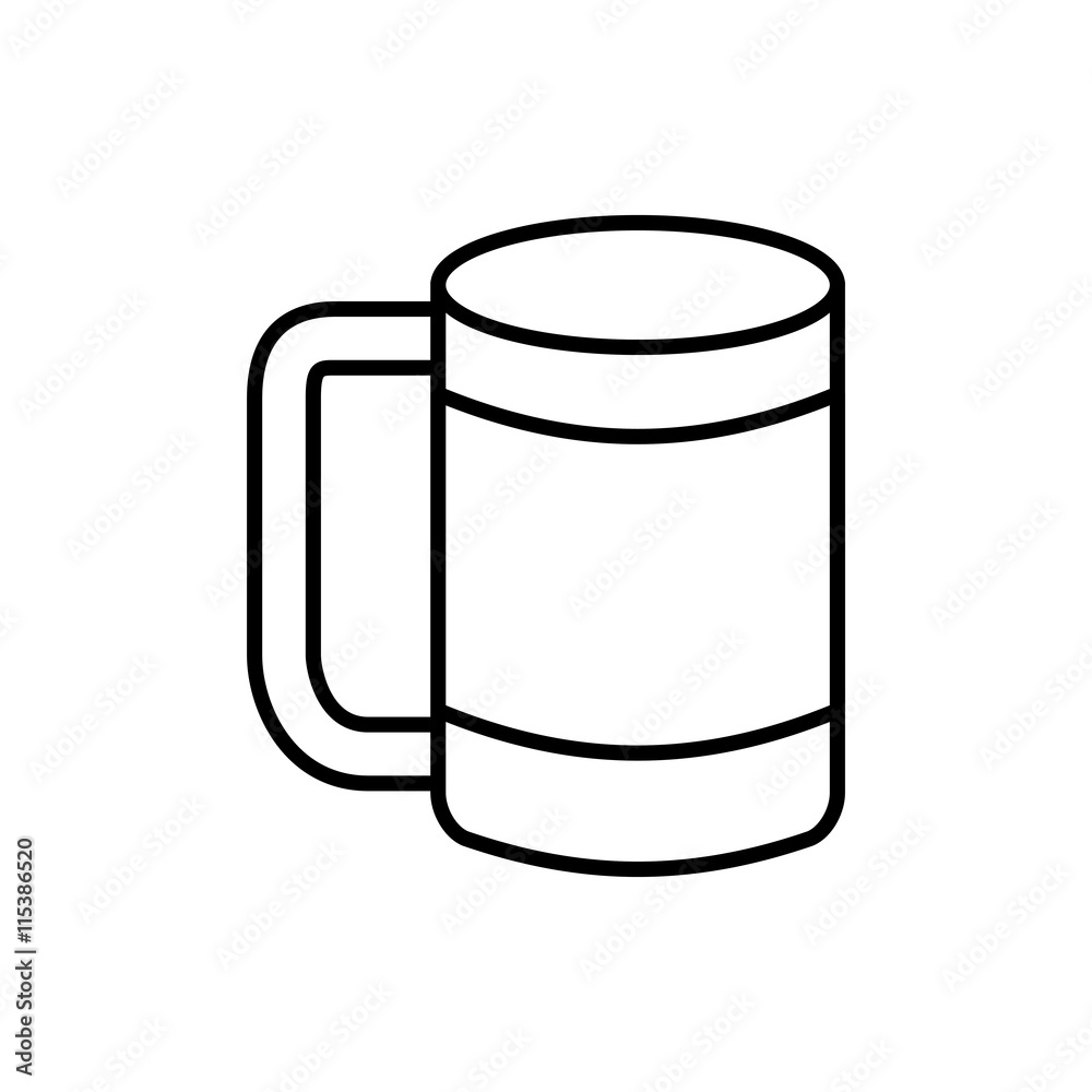 Drink concept represented by coffee mug icon. Isolated and flat illustration Drink concept represented by coffee mug icon. Isolated and flat illustration