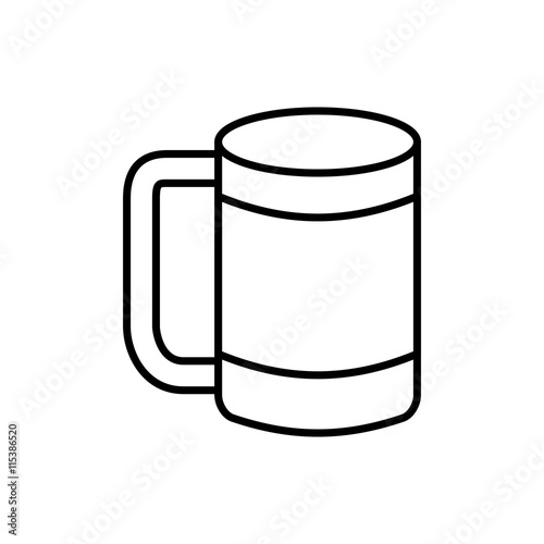 Drink concept represented by coffee mug icon. Isolated and flat illustration 