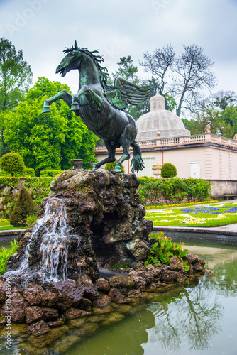 The Horse Statue in Mirabell Garden - Salzburg Austria