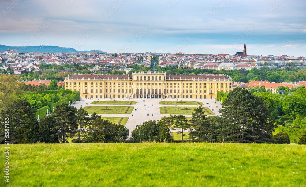 View of Schoenbrunn Palace - Vienna Austria