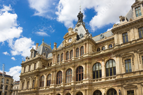 Palais de la Bourse also called  du Commerce at Place des Cordelier in Lyon, France © Solarisys
