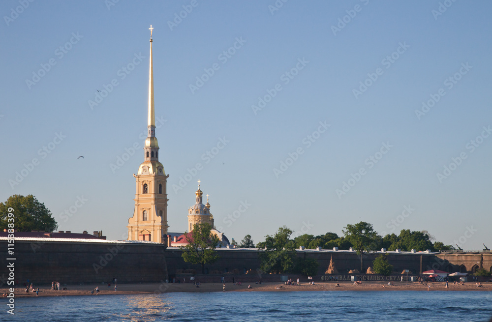 St. Petersburg. View of the Peter and Paul Fortress.