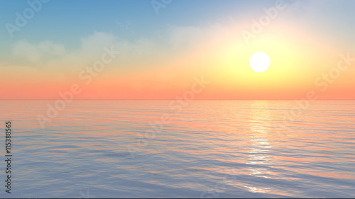 Canvas-taulu sunset ocean