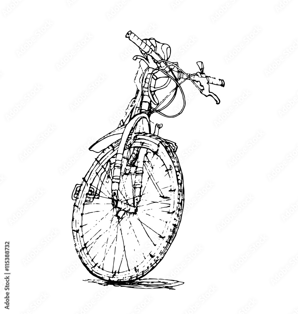 Vector illustration of a bicycle