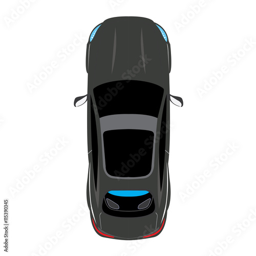 Racing car, Vector illustration