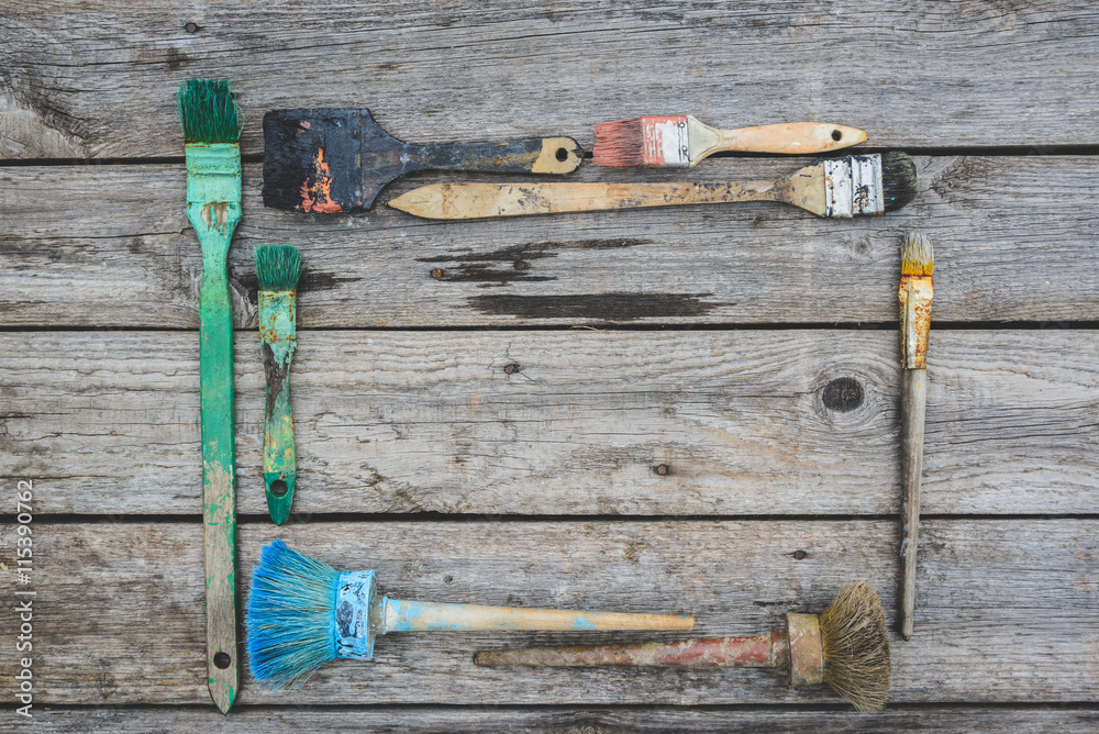 Old paint brushes Stock Photo Adobe Stock