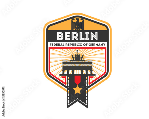 Modern Country & City Badge - Berlin