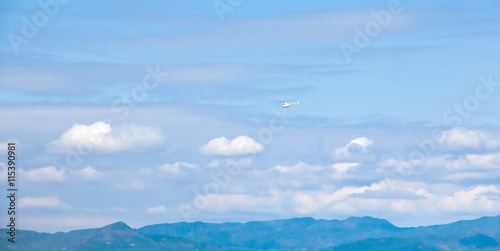 beautiful view of mountains and clouds