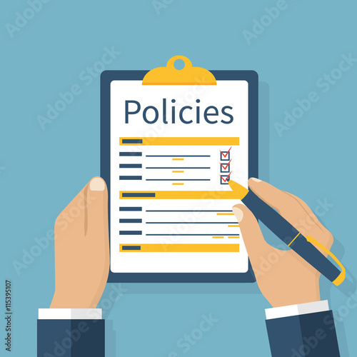 policies vector illustration