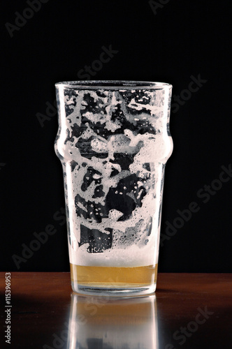 empty beer glass