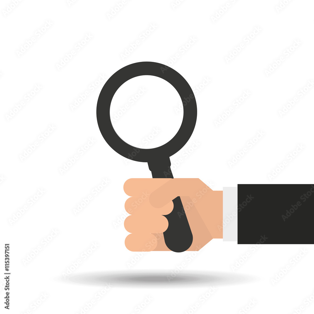 magnifying glass search businessman magnifying glass search businessman