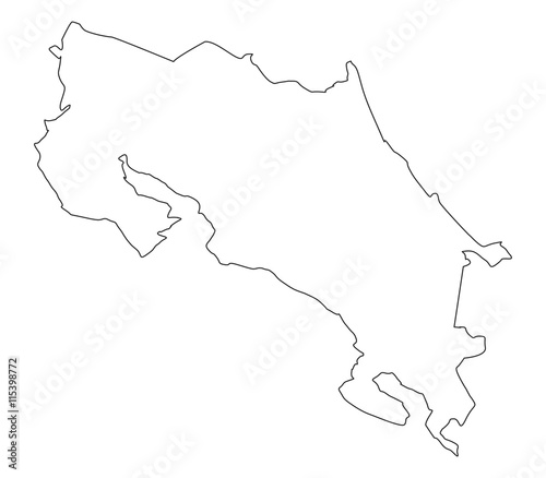 map of costa rica