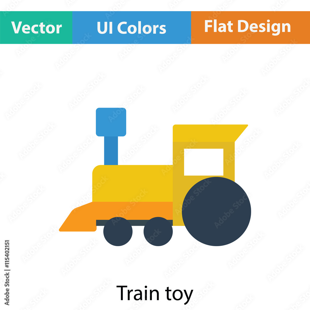 Train toy icon Train toy icon