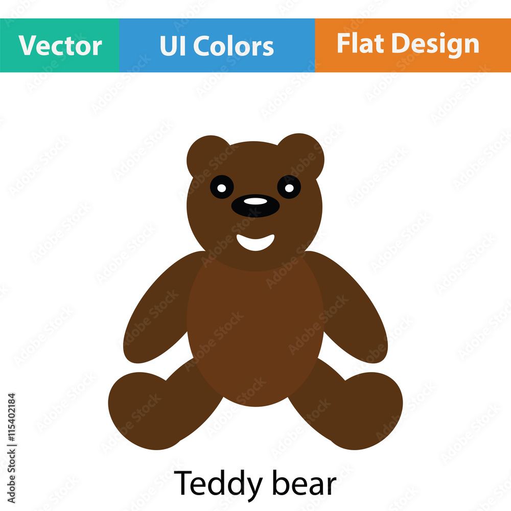 Obraz premium Teddy bear icon