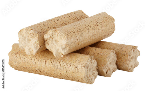 Obraz na plátně Wood briquettes
