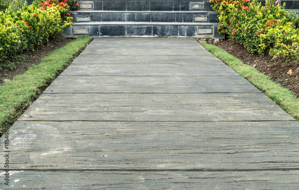 Concrete Pathway in garden