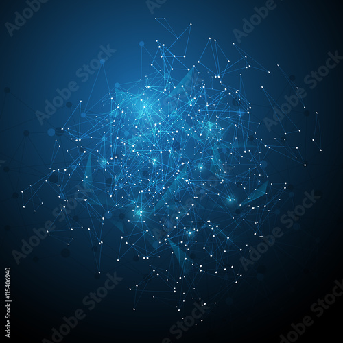 abstract polygonal linear digital texture pattern technology concept background