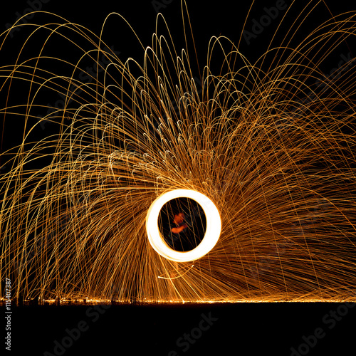 Spinning Fireworks