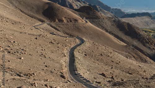 High altitude road in Himalayas