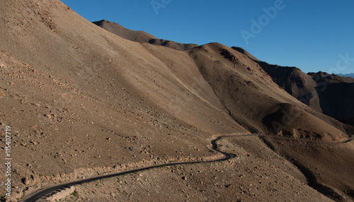 High altitude road in Himalayas