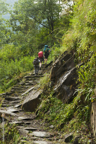 Treking in Annapurna circuit, Nepal.