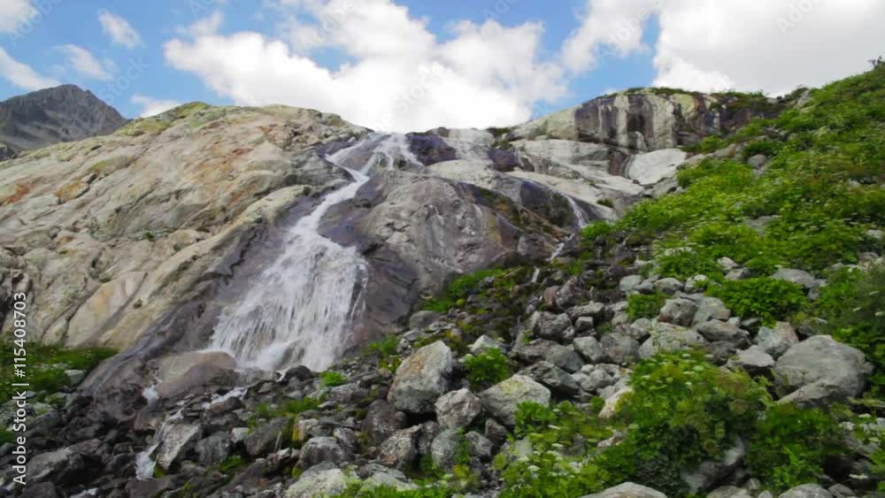 Mountain peaks in French Alps, Ecrins, France Mountain peaks in French Alps, Ecrins, France