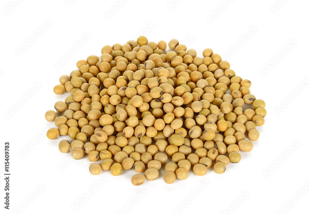 soy bean isolated on the white background soy bean isolated on the white background