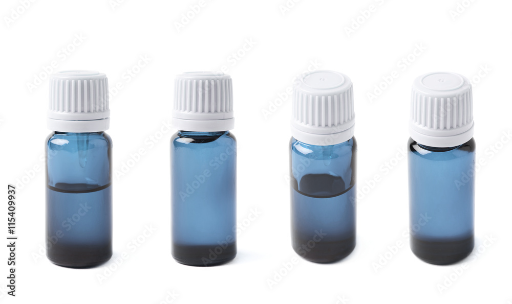 Small vial flask isolated Small vial flask isolated