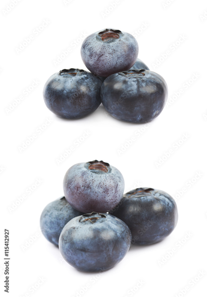 Pile of bilberries isolated Pile of bilberries isolated