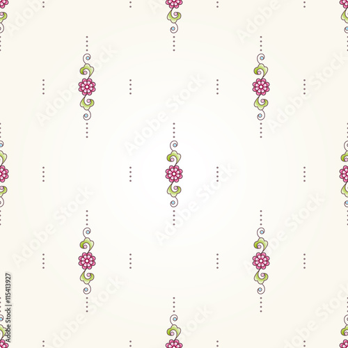Photography Vector seamless pattern with floral ornament.