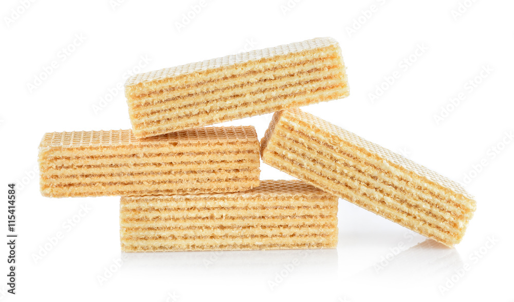 wafer dessert on white background wafer dessert on white background