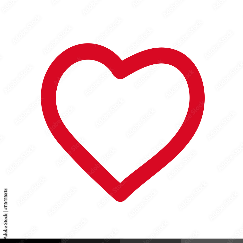 Heart icon Illustration design