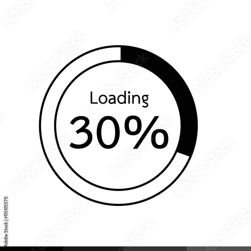 Wallpaper Mural Circle Loading , Progress Bars indicator Icon Illustration desig Torontodigital.ca