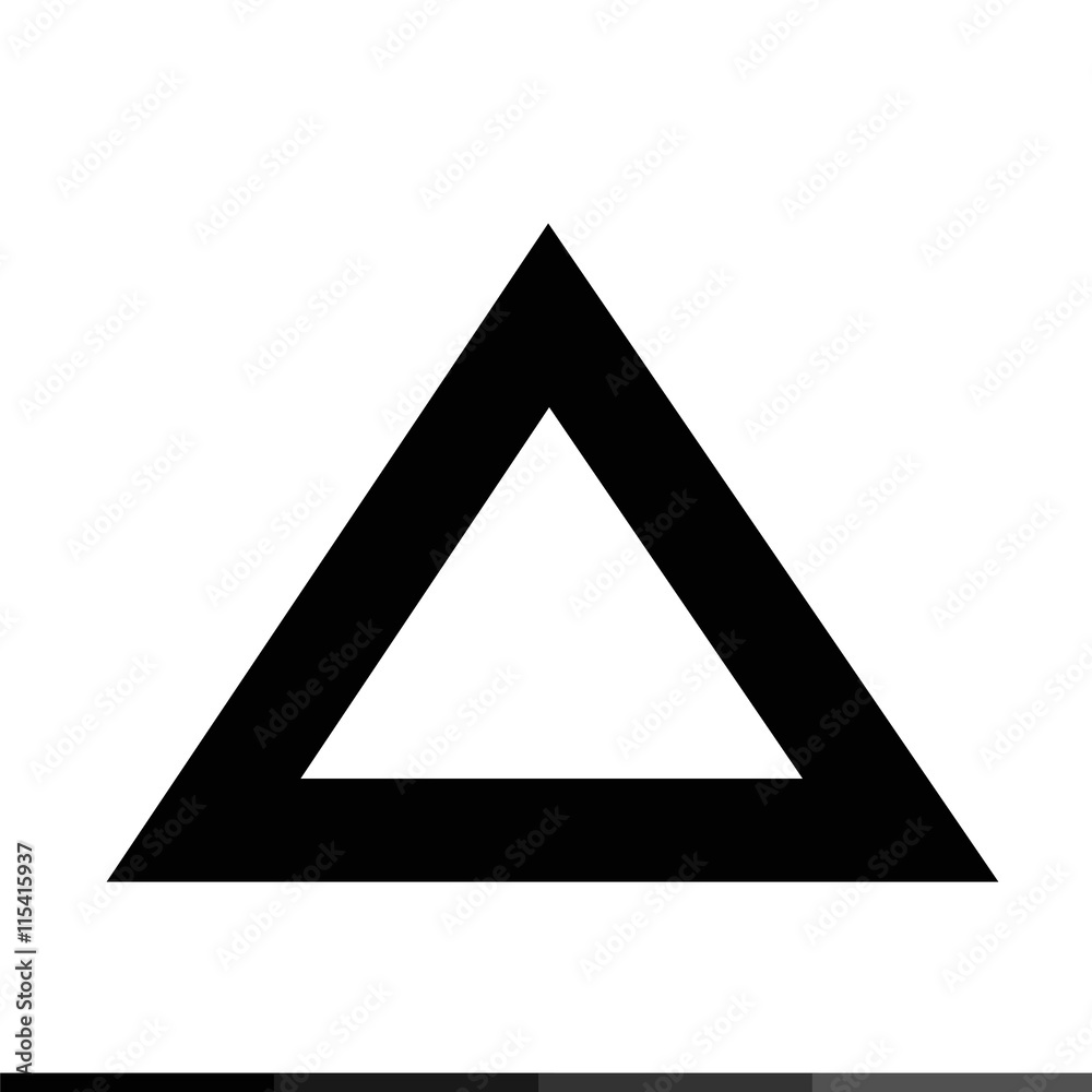 Triangle Icon Illustration design Triangle Icon Illustration design