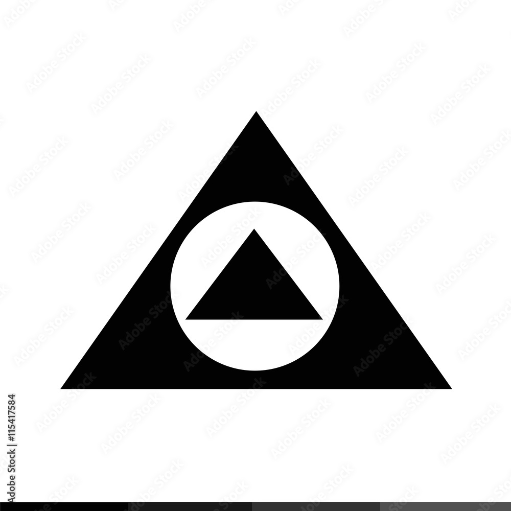 Triangle Icon Illustration design Triangle Icon Illustration design