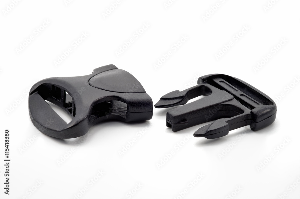 Plastic buckle. Plastic buckle.