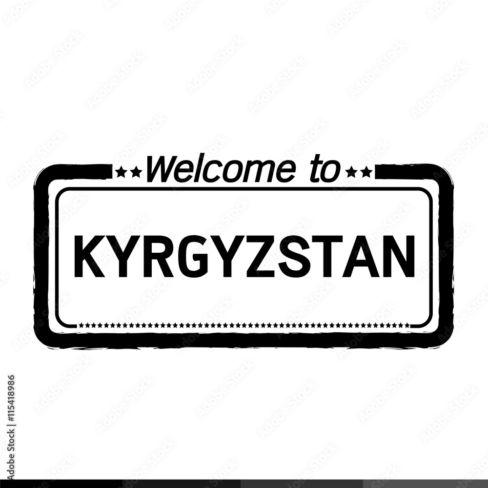 Welcome to KYRGYZSTAN illustration design Welcome to KYRGYZSTAN illustration design
