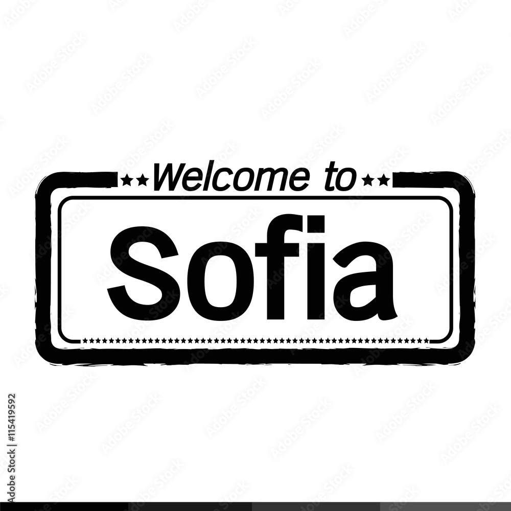 Welcome to Sofia city illustration design Welcome to Sofia city illustration design