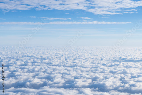 Wolkendecke von oben