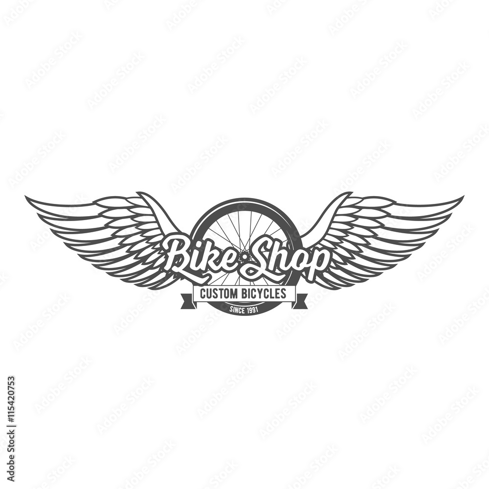 Fototapeta premium mountain bike badges, logo and labels