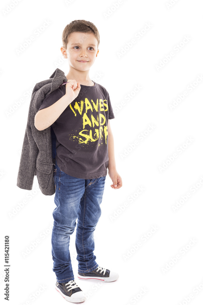 Portrait of a cute little boy posing Portrait of a cute little boy posing