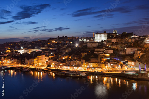 City of Porto Night Cityscape in Portugal